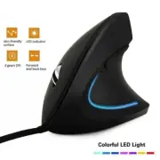 Wired Right Hand Vertical RGB Mouse Ergonomic Gaming Mouse 3200DPI USB Optical