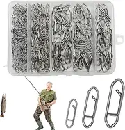 Speed Clips for Fishing Lures | Fishing Lure Clips - Stainless Steel High Strength Crankbait Tackle for Lake River Saltwater Freshwater Outdoor Anglers Novices