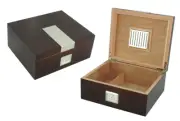 Quality 25+ Count Cigar Humidor Box Cabinet Mahogany Humidifier Hygrometer T