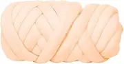 L DIY Hand Knitting Yarn Roving Knitting Blanket Hand Knit Super Thick Yarn Soft Merino Wool Yarns Large Chunky Yarn Bulky Roving (Color : 01)