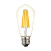 8W E27 Dimmable LED ST64 Pear Globe - 2700K Warm White
