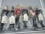 6 Vintage APPLAUSE 10" Star Trek Generations Action Figures 1994 Worf Kirk Data