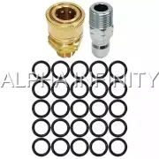 3/8" Male, 3/8" Quick Connect to 3/8" MNPT, 25 x 3/8" High Temp O-Ring