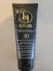 Black Girl Sunscreen Broad Spectrum SPF 30, Ultra Sheer 3 Oz FREE SHIPPING