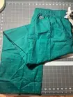 Lacoste Sleepwear Lounge Pants Men Size S - Green Grid Pattern - 100% Cotton