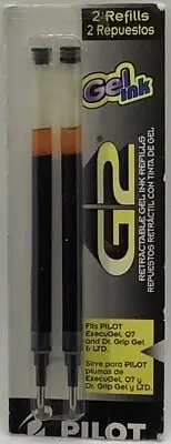 Pilot Refill for G2 Gel Dr. Grip Gel/Ltd ExecuGel G6 Q7 Fine Tip Black 2pk - New