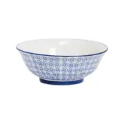 Nicola Spring Patterned Salad & Fruit Ceramic Serving Bowl, 20cm