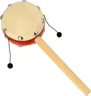 Rattle Drum | Musical Wooden Rattle - Wood Rattle Drum, Chinese Style Drum Percussion Instrument, Twist Drum for Kids Boys Girls