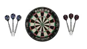 Viper Bristle Dartboard + Rock & Roll Steel Tip + Fatal Shot Set