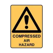 Brady Warning Sign - Compressed Air Hazard