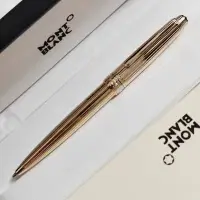 在飛比找Yahoo!奇摩拍賣優惠-【筆墨精品】附帶圖片筆盒 金屬直紋 MONTBLANC 萬寶