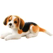 Simulation Dog Plush Toy Soft Stuffed Doll Adorable Kids Hugging Pillow Birthday 32cm Beagle
