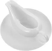 Amosfun Ceramic Sauce Boat Container Set for Gravy Dressings Sauces Elegant for Housewarmings