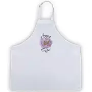 Easter Bunny with Flowers - Full Length Bib Apron Springtime Spring Floral New