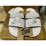 台灣公司貨  NIKE BENASSI DUO ULTRA SLIDE 819717-100 白底黑字 基本款 女生拖鞋