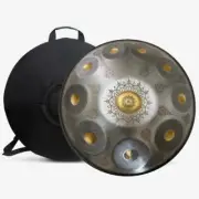 12/10/9-Tone Steel Tongue Drum In D Minor 56cm HandPan Drum Tank With Travel Bag