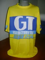 GT OLD SCHOOL BIKE JERSEY BMX JERSEY RACE BIKE SHIRT BMX VINTAGE L YELLOW SL