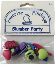 Buttons SLUMBER PARTY Assorted Pack Favorite Findings Blumenthal Lansing