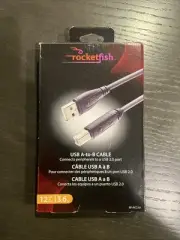 New Rocketfish USB A To B Cable 12ft - New