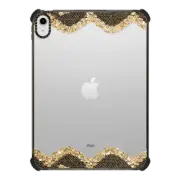 iPad 10.9-inch (10th gen) iPad Impact Case Double Faux Gold and Black Romantic Lace