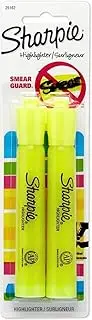 Sharpie Accent Tank-Style Highlighters, Fluorescent Yellow, 2 Pack (25162PP) Office Supply Product