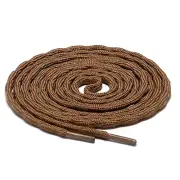 1 Pair Wave Brown Hiking Work Boot Shoe Laces for 5 6 7 8 9 10 eyelets Stay Tied