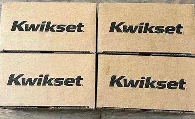 4 Box Of Kwikset Halifax Satin Nickel One Side Dummy Lever New 97880-900