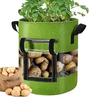 Fabric Grow Bags - Fabric Planter | Nonwoven Thickened Planting Bags |Multi-Purpose Containers with Handles | Outdoor Garden Supplies for Tomato Vegetable Fruits