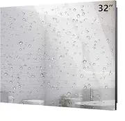 Haocrown 32 inch Bathroom Mirror TV with IP66 Waterproof LED Smart Television 1080P Built-in Android 11.0 System 8+64 GB Wi-Fi Bluetooth HDMI USB(2023 Model,Mirror)
