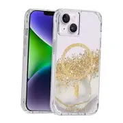 iPhone 14 Plus Case - Karat Marble [10ft Drop Protection] [Compatible with