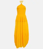 [Stella McCartney] Stella McCartney Halterneck midi dress AU 8 yellow