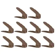 Shoe Slots Organizer 255x95x200mm Adjustable Double Layer Rack Pack of 20, Brown