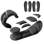 2 Pairs 5D Memory Foam Insoles Unisex Inner Sole Insert Air Cushion Heel Foot Shoe Pads