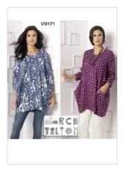 VOGUE SEWING PATTERN 9171 MISSES 4-14 MARCY TILTON LOOSE-FITTING TUNIC / TOP