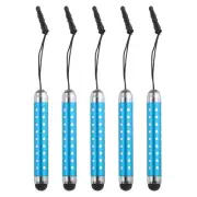 5pcs Stylus Pen for Touch Screens Rhinestone Capacitive Pens, Light Blue