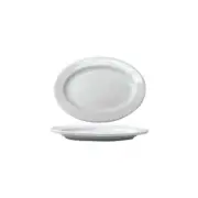 Bristol Bright White 11-1/2" x 8-5/8" Porcelain Platter