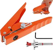 Single Hole Punch 15mm Heavy Duty Hole Puncher Portable Hole Edge Banding Punching Plier with Adjustable Screw Cover Round Hole Punching Tool Paper Punch for Paper Cardboard Label ZJMCAJY(15mm)