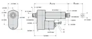Thomson Linear D12-20B5-12VC Actuator, Electrak 12, 12 Vdc, 1000 lbf