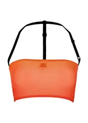 Courrèges Ombré Cropped Mesh top - Orange - S S