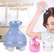 Multi Electric Head Massager USB Water Wave Roller Mini Scalp Neck Massager AU