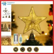 Christmas Star Tree Topper, USB Powered Remote Controlled 6H Timer Tree Star ...