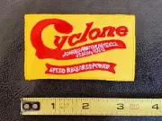 Embroidered Patch - Cyclone Racing - NEW - Iron-on/Sew - Speed Requires Power!