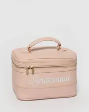 Pink Bridesmaid Cosmetic Case