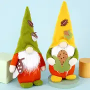 2Pack Christmas Faceless Dolls Kit Plush Santa Gnome Dolls Thanksgiving grAie