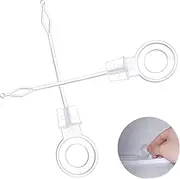 2PCS Universal Fridge Freezer Drain Hole Plunger Refrigeration Plunger,Refrigerator Drain Hole Plastic Plunger,Mini Fridge Drain Hole Cleaning Tool Fridge Accessories Drain Unblocker(9.5cm,WHITE)