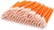 Wellgler's 200pcs Foam tip Cleaning swabs，Cleaning kit for Electronic, Gun Cleaning or Clean Solenoid valves（Ideal for Cleaning Narrow Gaps or Tracks） (Orange)