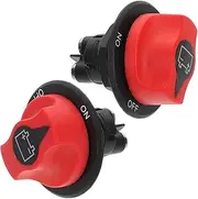 2pcs Battery Power Switch Boat Replacement Part Car Race Switches Rally Switches Isolator Mini Switch Disconnect Isolator Switch Disconnect On-Off Switch Abs