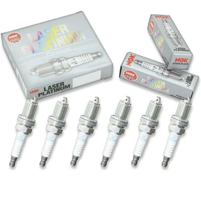 6 pcs NGK Laser Platinum Spark Plugs for 2001-2003 Isuzu Rodeo Sport 3.2L V6 ww (for: Isuzu)