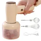 Electric Meat Mincer Compact Hand Blender Portable Egg Beater Garlic Chopper Set