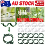 50-200PCS Tomato Greenhouse Ties Veggie Plant Support Clips Garden trellis StaTO
